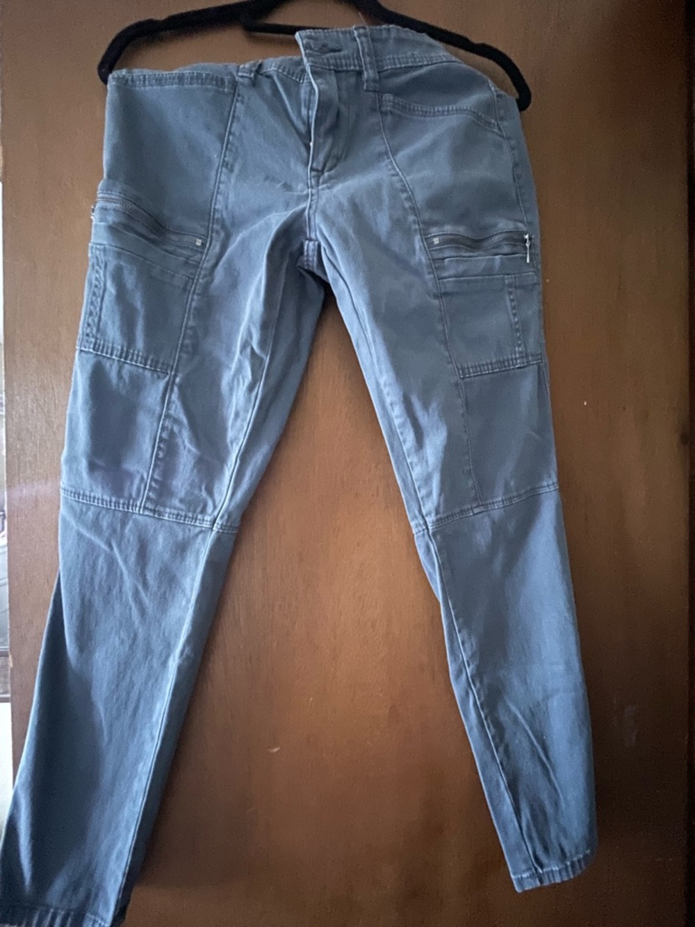 SESSIONS Women's Skinny Utility Jeans in Slate Blue